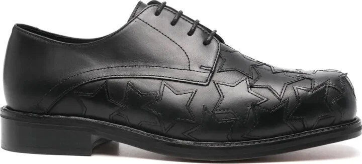Star-patches Derby shoes
