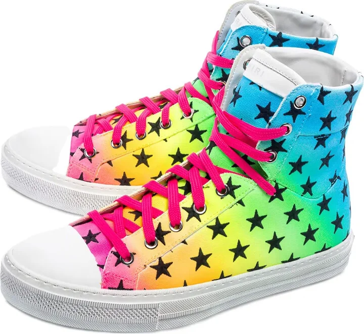 Star-Print High-Top Sneakers - Image 3