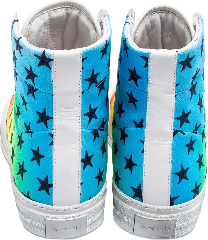 Star-Print High-Top Sneakers - Image 4