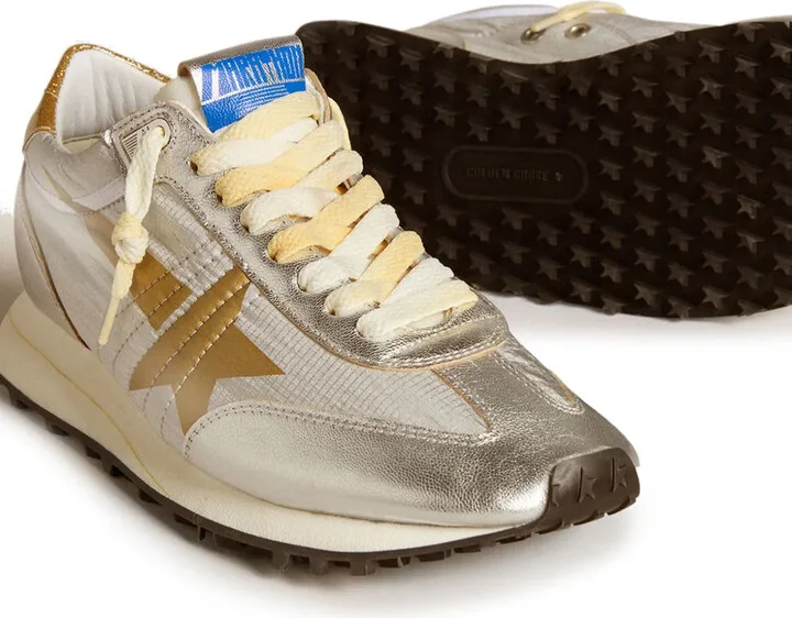 Star Printed Glitter Trainers - Image 2