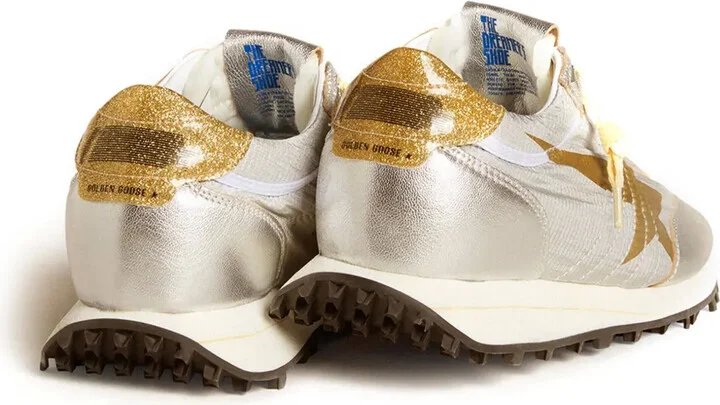Star Printed Glitter Trainers - Image 3