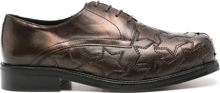 Star Square-Toe Derby Shoes