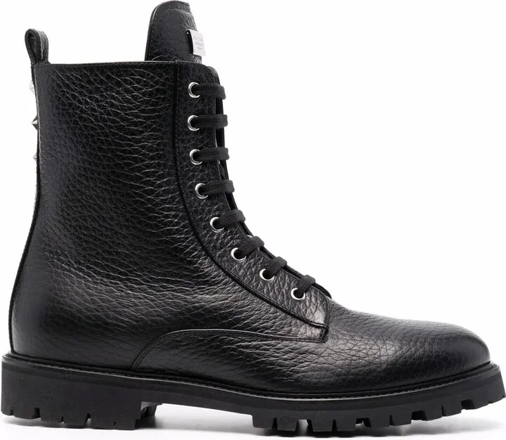 Star-Studded Leather Boots