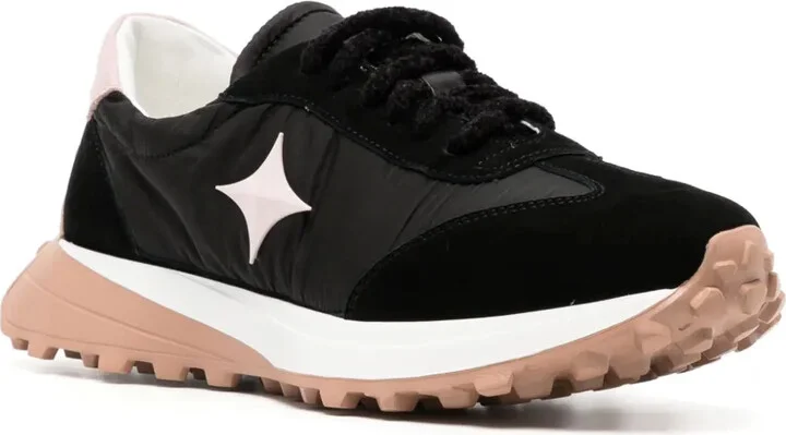 Star suede-trimmed sneakers - Image 2