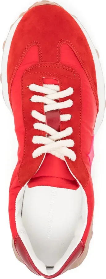 Star suede-trimmed sneakers - Image 4