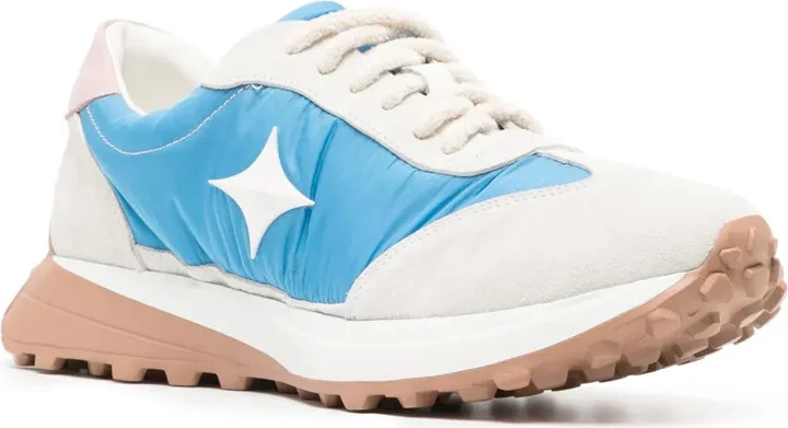 Star suede-trimmed sneakers - Image 2