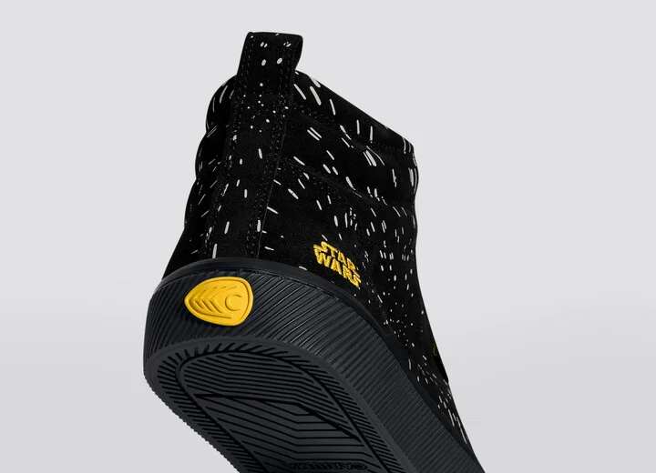 STAR WARS OCA High Black Suede Light Speed Graphic Print Sneaker Men - Image 6