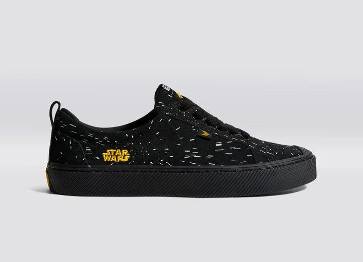 STAR WARS OCA Low Black Suede Light Speed Graphic Print Sneaker Men - Image 3