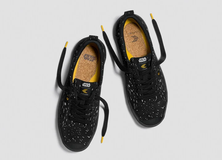 STAR WARS OCA Low Black Suede Light Speed Graphic Print Sneaker Men - Image 7