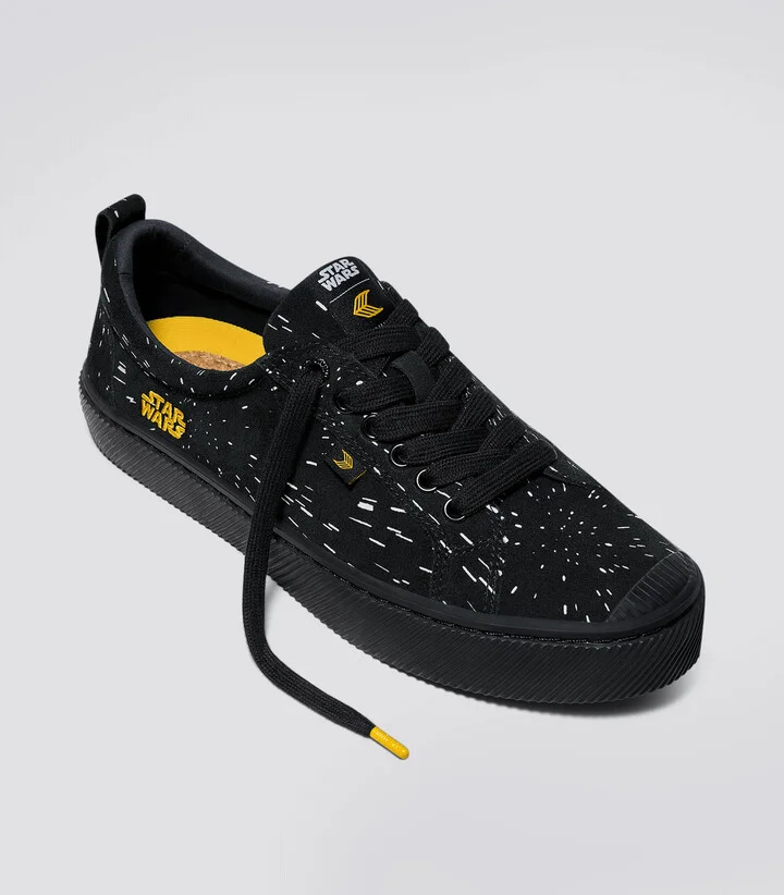 STAR WARS OCA Low Black Suede Light Speed Graphic Print Sneaker Men - Image 10
