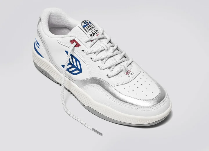 STAR WARS UBA White Leather R2-D2 Blue Logo Sneaker Men - Image 4