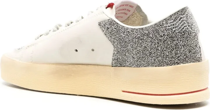 Stardan crystal-embellished leather sneakers - Image 3