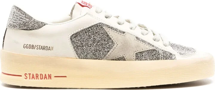Stardan crystal-embellished leather sneakers