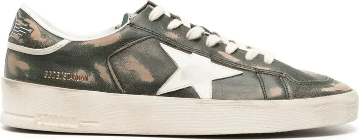 Stardan distressed leather sneakers