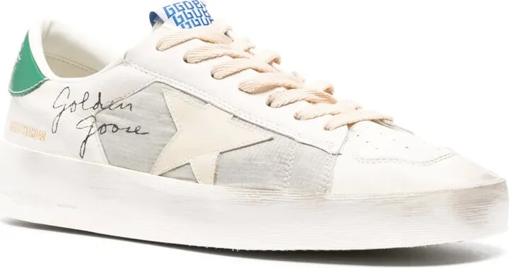 Stardan distressed star-appliqué sneakers - Image 2