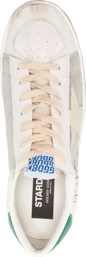 Stardan distressed star-appliqué sneakers - Image 4