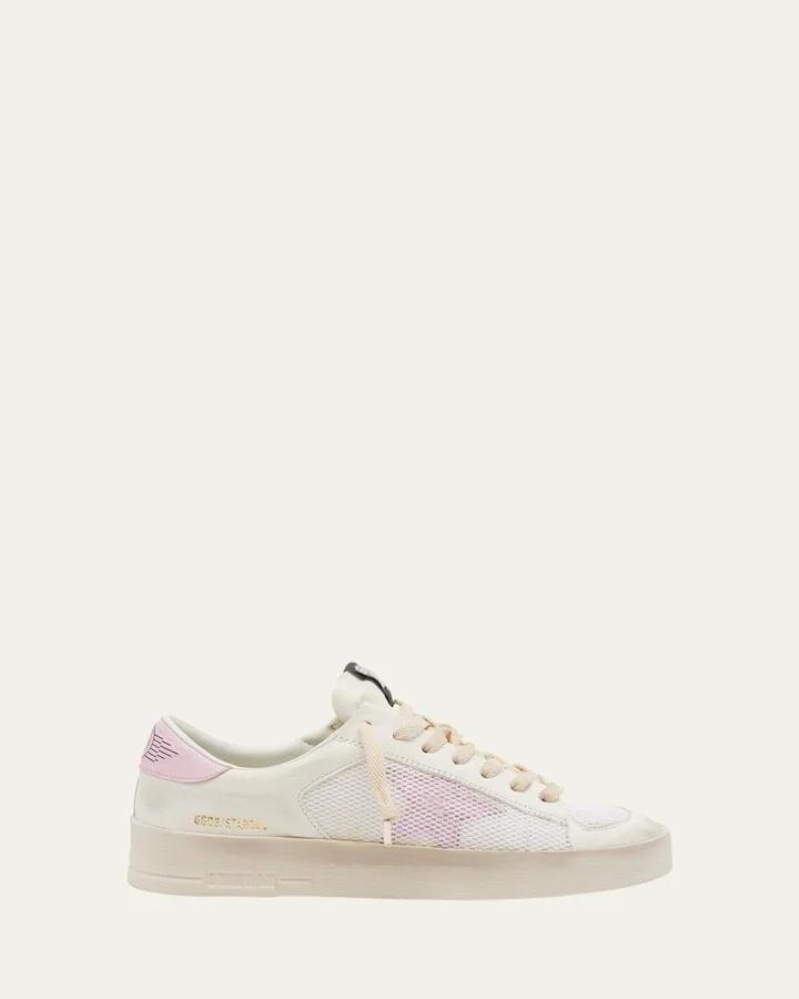 Stardan Leather Net Low-Top Sneakers