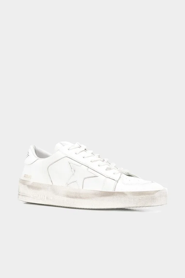 Stardan Optic White Leather Men Sneaker - Image 2
