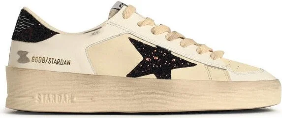 'Stardan' White Leather Sneakers
