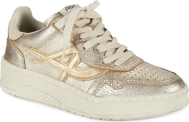 Starlight Metallic Leather Sneakers - Image 2