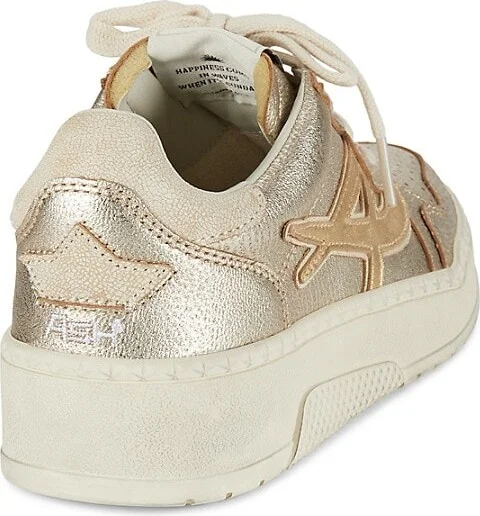 Starlight Metallic Leather Sneakers - Image 3