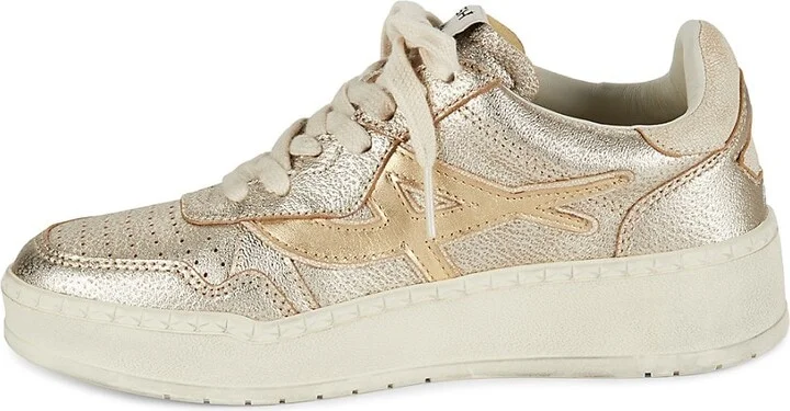 Starlight Metallic Leather Sneakers - Image 4