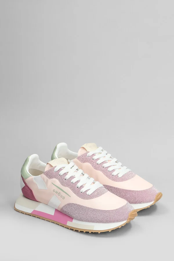 Starlight Sneakers In Rose-pink Fabric - Image 2