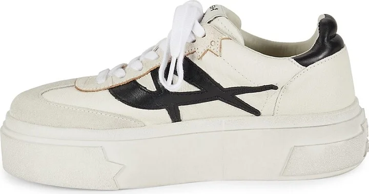 Starmoon Leather Low Top Platform Sneakers - Image 4