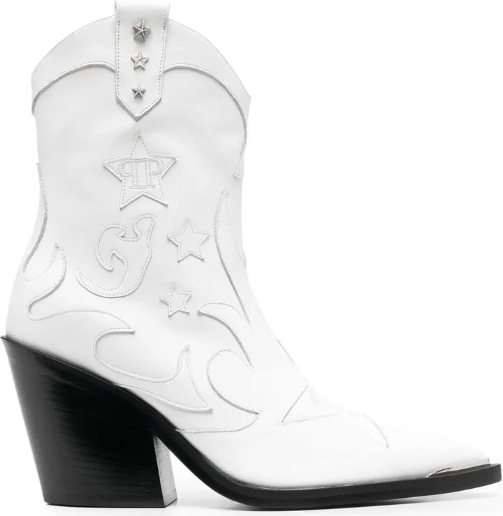 Stars-Detail Cowboy Boots