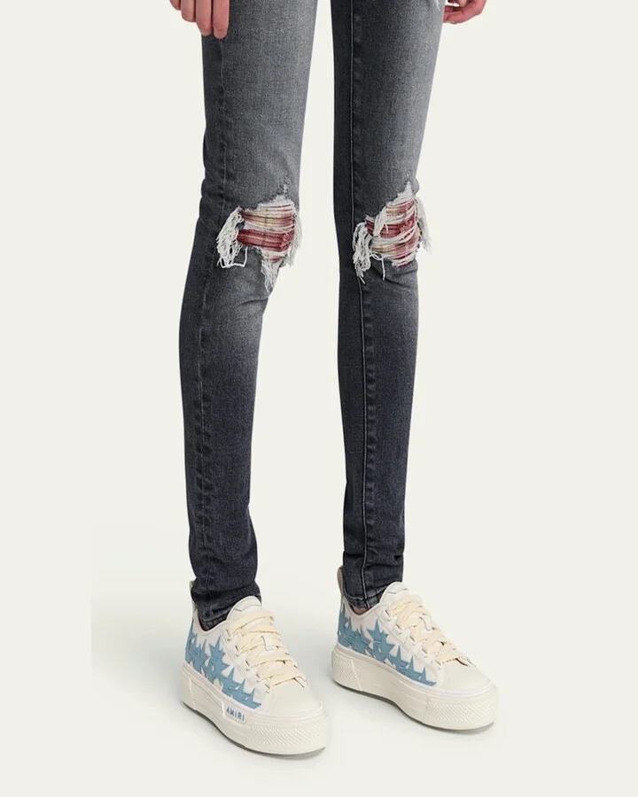 Stars Low-Top Leather Sneakers - Image 2