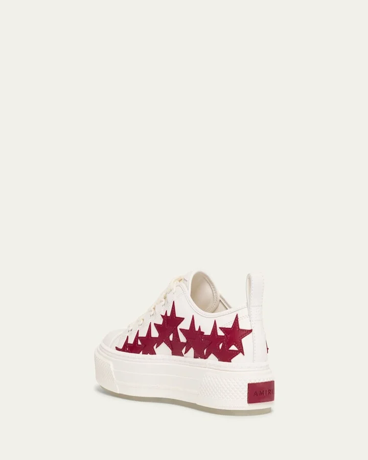 Stars Low-Top Leather Sneakers - Image 8