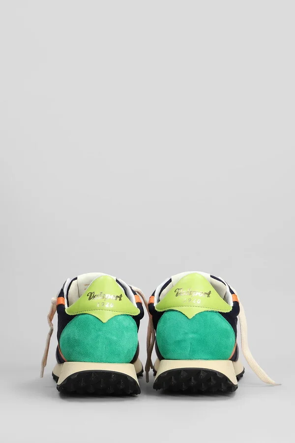 Start Sneakers In Blue Suede And Fabric - Image 4