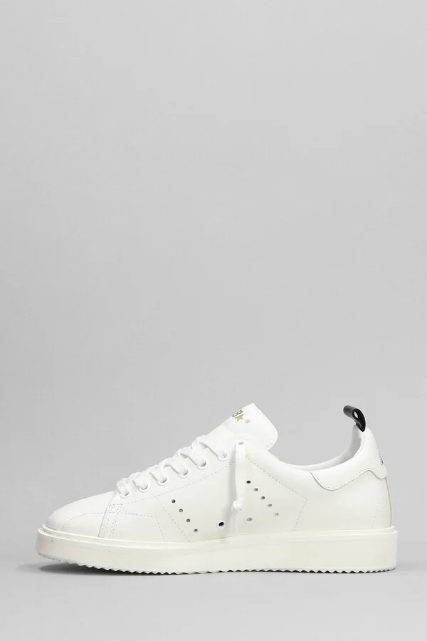 Starter Sneakers In White Leather - Image 3