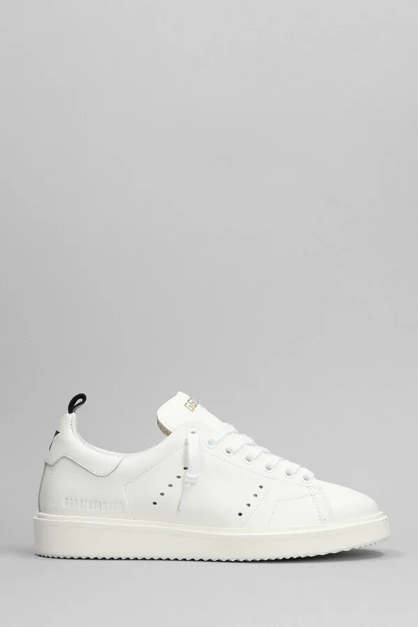 Starter Sneakers In White Leather