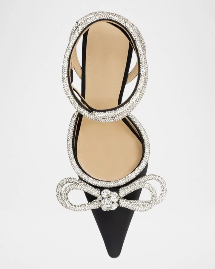 Stass Double Bow Ankle-Strap Pumps - Image 3