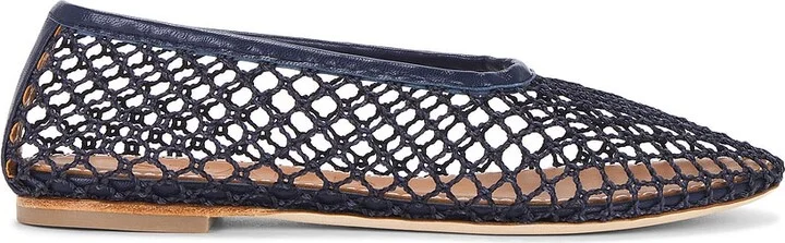 Staud Alba Ballet Flat in Black