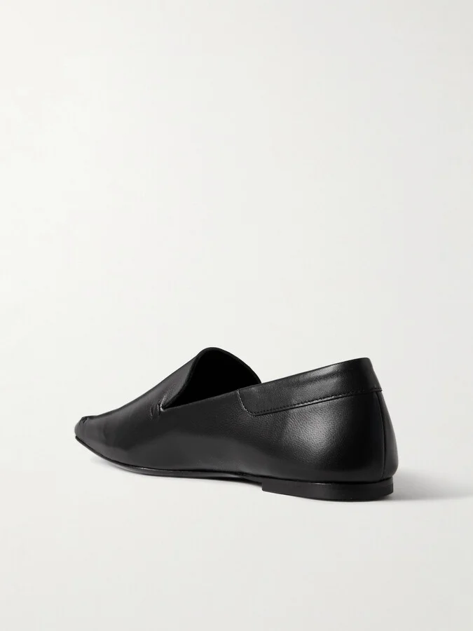 STAUD - Becks Leather Loafers - Black - Image 3