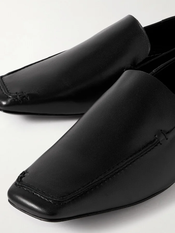 STAUD - Becks Leather Loafers - Black - Image 4