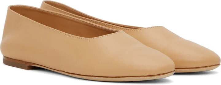 Staud Beige Alba Ballerina Flats - Image 4