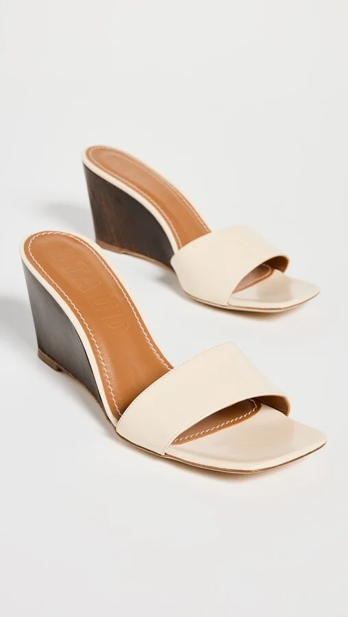 STAUD Billie Wedge Sandals - Image 3
