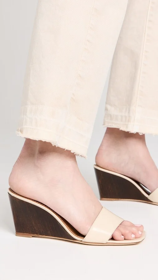STAUD Billie Wedge Sandals - Image 5