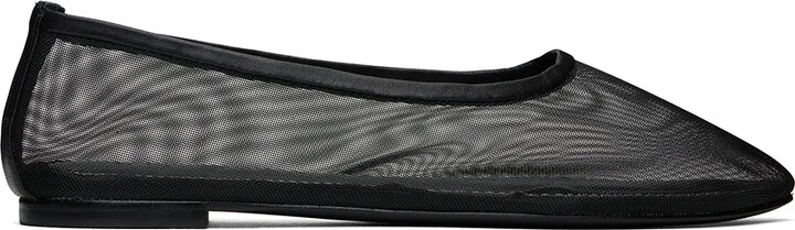 Staud Black Alba Ballerina Flats