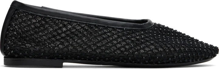 Staud Black Alba Ballerina Flats
