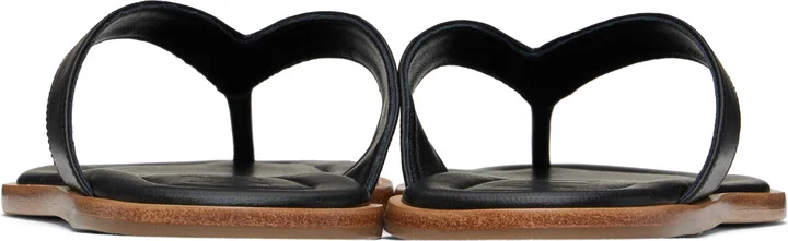 Staud Black Dante Thong Sandals - Image 2
