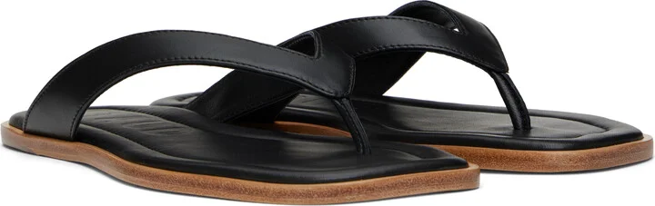 Staud Black Dante Thong Sandals - Image 4