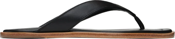 Staud Black Dante Thong Sandals