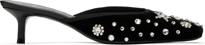 Staud Black Otto Kitten Heels