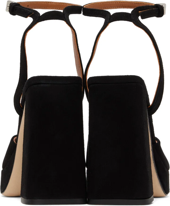 Staud Black Solange Heeled Sandals - Image 2