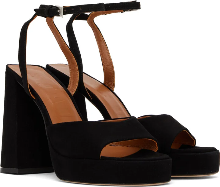 Staud Black Solange Heeled Sandals - Image 4