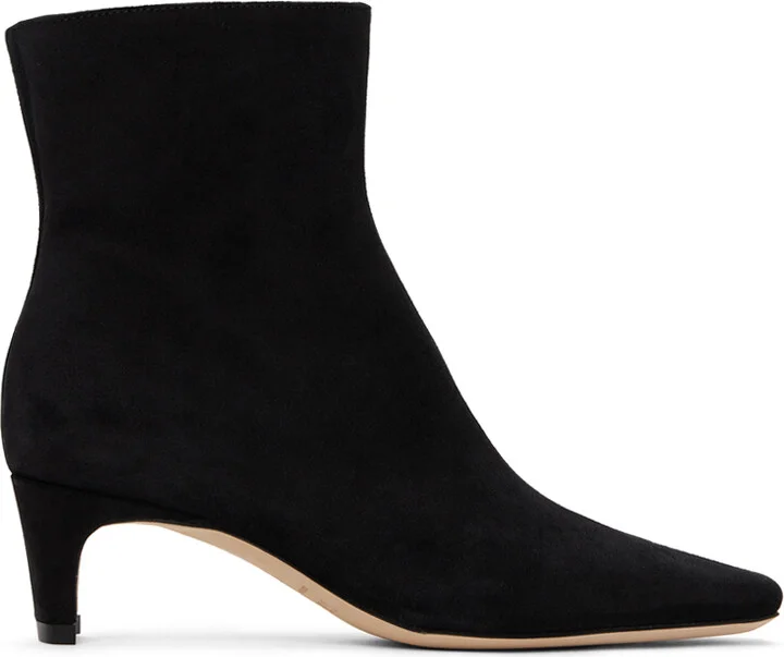 Staud Black Wally Ankle Boots